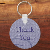 洗練された感謝あなた冬の枝ブルー キーホルダー (正面)