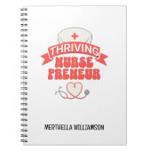 洗練された成功したナースプレナー（女性起業家） ノートブック (正面)