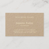 洗練された手書きスクリプト魅力的ユニーク 名刺 (裏面)