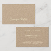 洗練された手書きスクリプト魅力的ユニーク 名刺 (正面/裏面)