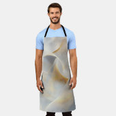 洗練された抽象芸術アート エプロン (着用した状態)