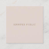 洗練された最小主義のモダンなテンプレートの贅沢 スクエア名刺 (正面)