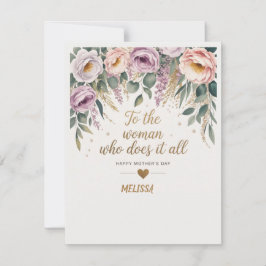 洗練された母の日のカード ノートカード