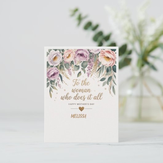 洗練された母の日のカード ノートカード (スタンド正面)