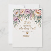 洗練された母の日カード ノートカード (正面)