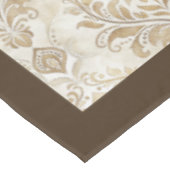 洗練された水の色ダマスク華美フローラモチーフ テーブルクロス (アングル)