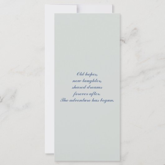 洗練された田舎の結婚式の優勝者 (裏面)