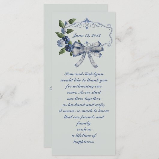 洗練された田舎の結婚式の優勝者 (正面/裏面)