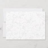 洗練された白い卒業式のご案内 サンキューカード (裏面)