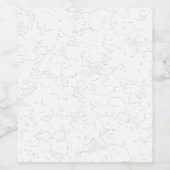洗練された白い卒業通知 ワインラベル (シングルラベル)