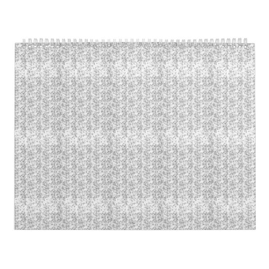 洗練された白黒のフローラ、ハイライトモチーフ カレンダー (カバー)