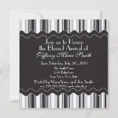 洗練された白黒のsipと参照2 招待状 (裏面)