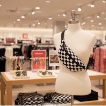 洗練された白黒パター市松模様にン