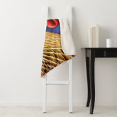 洗練された目を引くブルーゴールデンモダン シェルパブランケット (インサイチュ)