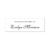 洗練された筆跡 この本は(誰)のもの セルフインキングスタンプ (デザイン)