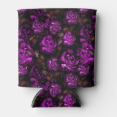 洗練された紫色の花 缶クーラー (正面)