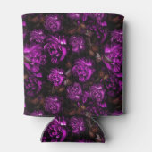 洗練された紫色の花 缶クーラー (裏面)