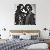 洗練された絆 キャンバスプリント (インサイチュ (寝室))