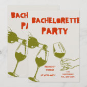 洗練された花嫁の独身最後の週末の招待状 招待状 (正面/裏面)