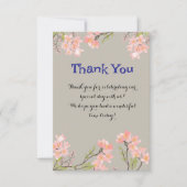 洗練された花柄の感謝カード(オーダーメイド)
この美しくデザインされた感謝カードで、あなたの感謝の サンキューカード (正面)