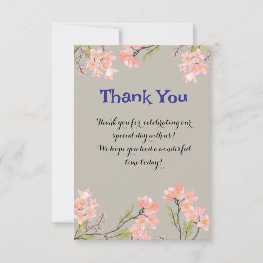 洗練された花柄の感謝カード(オーダーメイド)
この美しくデザインされた感謝カードで、あなたの感謝の サンキューカード (正面)