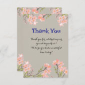 洗練された花柄の感謝カード（名入れ可能）

この美しくデザインされた感謝カードで、あなたの気持ちをス サンキューカード (正面/裏面)