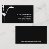 洗練された茎 名刺 (正面/裏面)