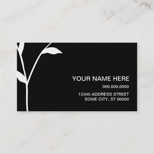 洗練された茎 名刺 (正面)
