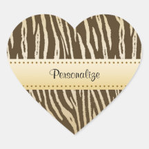 洗練された茶色と金ゴールドタイガーのプリントと名前