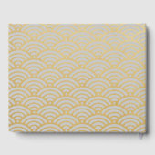 洗練された豪華な金ゴールド結婚フローリッシュ ゲストブック (裏面)