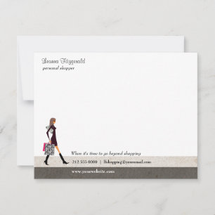 洗練された買物客Notecard ノートカード