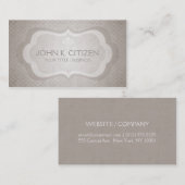 洗練された軽い暗灰色の名刺 名刺 (正面/裏面)