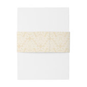 洗練された金ゴールドとレーススクリプトエレガントな結婚式 招待状ベリーバンド (裏面例)