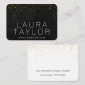 洗練された金ゴールドダスト 名刺 (正面/裏面)