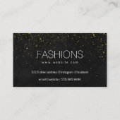 洗練された金ゴールドダスト 名刺 (裏面)