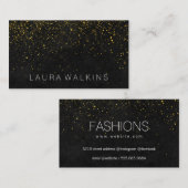 洗練された金ゴールドダスト 名刺 (正面/裏面)
