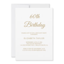 洗練された金ゴールド書道60誕生日