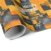 洗練された金色のアクセントと抽象デザイン ラッピングペーパー (ロールコーナー)