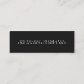 洗練された青い緑の水色 スキニー名刺 (裏面)