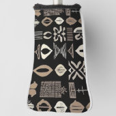 洗練された高級アフリカカリブのの泥地 ゴルフヘッドカバー (回転90)