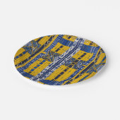 洗練された高級アフリカカリブのの泥地 ペーパープレート (アングル)