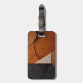 洗練された高級アフリカカリブのの荷物タグ ラゲッジタグ (裏面縦)