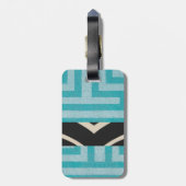 洗練された高級アフリカカリブのの荷物タグ ラゲッジタグ (裏面縦)