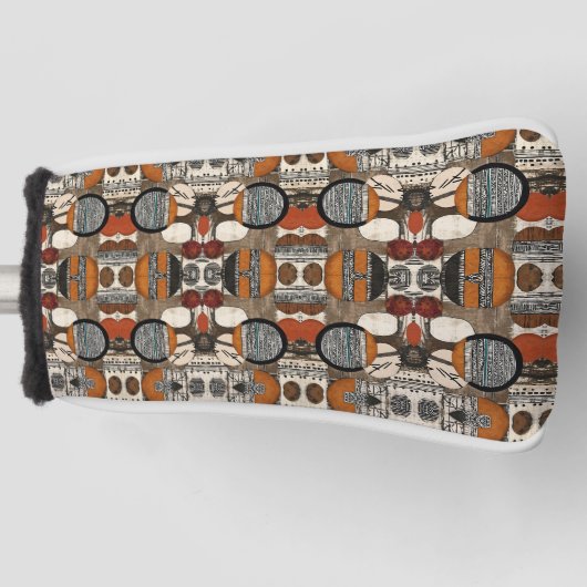 洗練された高級アフリカカリブの人 ゴルフヘッドカバー (正面)