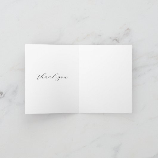 洗練された高級アフリカカリブの人 サンキューカード (内部)