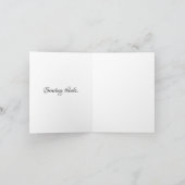 洗練された高級アフリカカリブの人 サンキューカード (内部)