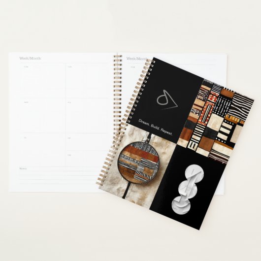 洗練された高級アフリカカリブの人 プランナー手帳 (ディスプレー)