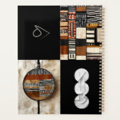 洗練された高級アフリカカリブの人 プランナー手帳 (裏面)