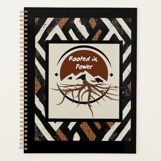 洗練された高級アフリカカリブの人 プランナー手帳 (正面)