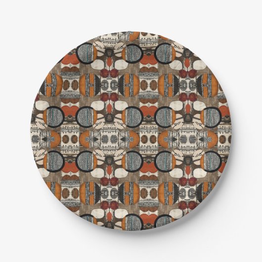 洗練された高級アフリカカリブの人 ペーパープレート (正面)